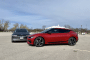 Kia EV6 GT-Line, red, and Hyundai Ioniq 5 Limited