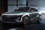 Teaser for Cadillac Lyriq electric cossover SUV based on GM BEV3 modular platform