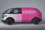 Canoo Lifestyle Deliver Vehicle with Zeeba logo