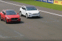 Drag race between 2019 Jaguar I-Pace and Tesla Model X 75D electric cars  [video: Jaguar]