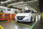 First 2018 Nissan Leaf produced at assembly plant in Smyrna, Tennessee, Dec 2017