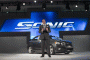 GM's Mark Reuss with 2012 Chevrolet Sonic at 2011 Detroit Auto Show
