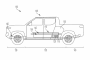 Patent image of a Rivian camp kitchen with grill