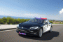 Simulation of Tesla Model S as a police cruiser