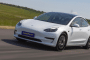 Tesla Model 3 with prototype Goodyear airless tires